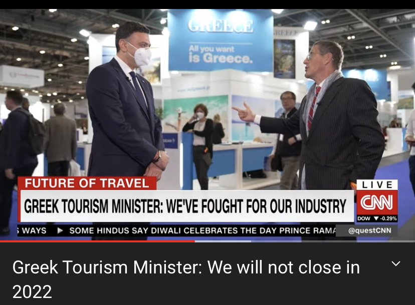 Κικίλιας στο CNN: Το 2022 θα είναι μια πολύ καλή χρονιά για τον τουρισμό