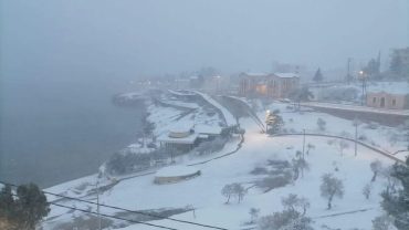 Αιδηψός: Εντυπωσιακό βίντεο από τον χιονιά της κακοκαιρίας «Ελπίδα»