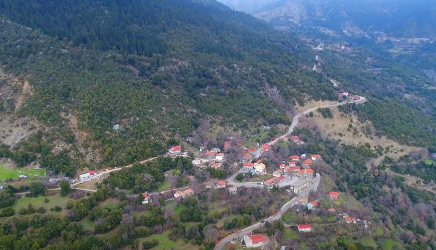 Λεπιανά Ευρυτανίας: Το πανέμορφο χωριό από ψηλά…