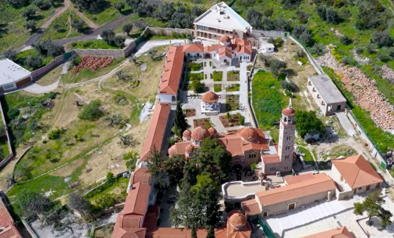 Μονή Αγίου Εφραίμ στη Νέα Μάκρη – Δείτε εικόνες από ψηλά