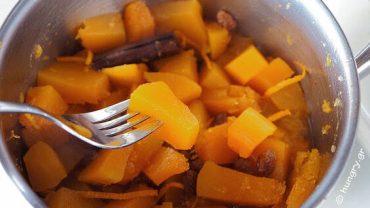 Κρητική συνταγή με γλυκοκολοκύθα κάστανα και ελιές