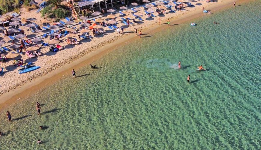 Η μαγευτική παραλία Χρυσή Άμμος στην Άνδρο